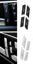Car Door lock Unlock Buttons Sequins Decoration Cover Stickers Trim Fit For Mercedes Benz C E Class W204 W212 Auto Accessiores4107166