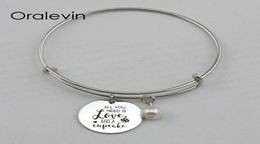 ALL YOU NEED IS LOVE AND A CUPCAKE Inspirational Hand Stamped Engraved Pendant Expandable Bangle Bracelet Jewelry,10Pcs/Lot, #LN2183B2140405