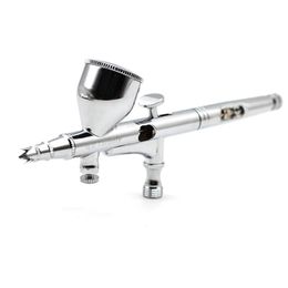 02mm Dual Action Airbrush Pen Air Brush Spray Gun Sprayer Makeup Tool For Nail Art body Tattoos Cake Toy Models 240408