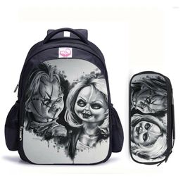 Backpack 16 Inch Child's Play Chucky Kids Boys Girls School Shoulder Bags Student Daily Travel Knapsack College Mochila