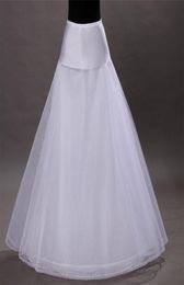 Brand New ALine Petticoats for Formal Wedding Dress Size White Skirt Slip Crinoline Bridal Accessories 1 Hoop Bone Underskir8589599