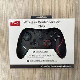 Game Controllers T-43 Hall-Linear Joystick For Switch Pro Gamepad Wireless Bluetooth PC Controller Macro Programming Vibration Wake-up