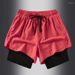Men's Shorts 2024 Summer Sports Running Quick Dry Short PantsComfortable Training Fitness Basketball Athletic 2 In 1 Ropa Hombre