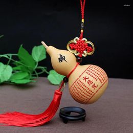 Decorative Figurines Chinese Feng Shui NaturalGourd Home Decoration Pendant Accessories Copper Coin Crafts Wulou Cucurbit Hanging Amulet