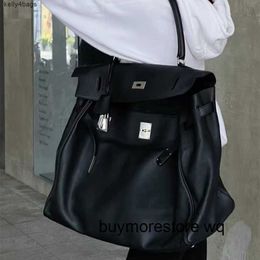 10A Calfskin 50cm Shoulder Bag Handmade Totes Designer 40 Bags Leather black capacity luggage handbagqq qq