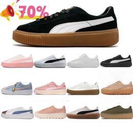 mens womens V2 V3 classic pumaa suede Black Gum high designer shoes white brown pink purple men women casual shoe trainers sneakers 35.5-45