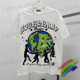 Men's T-Shirts Protecting The Earth Print T Shirt Best Quality T T-Shirt O-neck Tops T240419