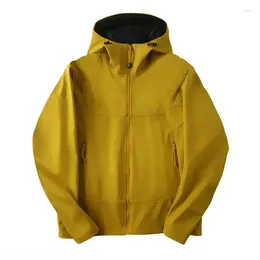 Men's Trench Coats Long Sleeve Outdoor Jacket Men/Women Korean Fashion Waterproof Windproof Windbreaker Hooded Zipper Couple Top High