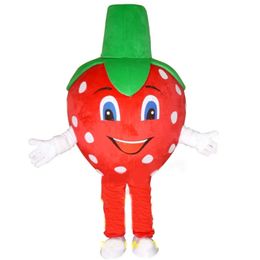 Adult Size strawberry Mascot Costumes Halloween Fancy Party Dress Cartoon Character Carnival Xmas Easter Advertising Birthday Party Costume Outfit