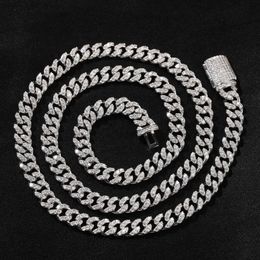 Diamond Passed Test 6mm 16/18/20inch Gold Plated S925 Sterling Silver Moissanite Cuban Chain Necklace 7/8inch Bracelet Links Jewelry for Men Women Nice Gift