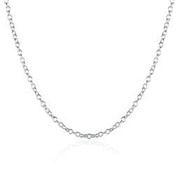 925 Necklace Silver Chain Fashion Jewellery Sterling Silver EP Link Chain 1mm Rolo 16 24 Inch5088993