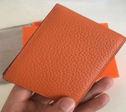 s Men Wallet Fashion Plain Design Genuine Leather Short PurseMen039s Luxurious Wallet For Credit Cards With Dust Bag 8527206