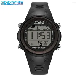 Wristwatches Outdoor Sports Luminous Waterproof Men's Watch Stopwatch Alarm Clock Display Electronic