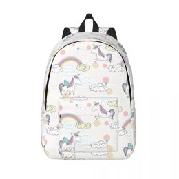 Backpacks Rainbow Cloud Cute Unicorn Backpack for Preschool Kindergarten Schoolbag Girl Kids Canvas Daypack Hiking