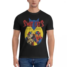 Men's T Shirts Men T-Shirt Cartoon Novelty Cotton Tee Shirt Short Sleeve S-Swat Kats O Neck Tops 4XL 5XL