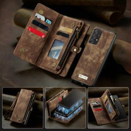 Wallets Caseme Zipper Wallet Phone Case for Samsung Galaxy Note 10 Multifunction Detachable Card Cases for Galaxy S20 Note 10 S10