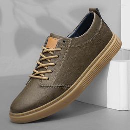 Casual Shoes 2024 Italian Genuine Leather Men's Lace Up Oxford Outdoor Jogging Soft Soles Formal Size 36-47