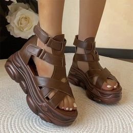 Dress Shoes Women Sandals Mid Heels Summer Open Toe 2024 Outdoor Beach Designer Walking Fashion Casual Pumps Femme Zapatos