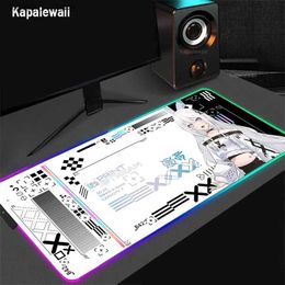 Mouse almofadas de pulso repita a coleção de impressão rgb mousepad games mousepads de mousepads luminosos mouses 40x90cm LED mouse tat mesa de tatel