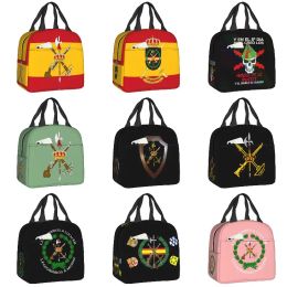 Bags Spanish Legion Lunch Box Women Resuable Spain Army Military Cooler Thermal Food Insulated Lunch Bag Office Work Picnic Bags