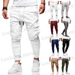 Pantaloni da uomo jogger di allenamento casual alla moda a caldo uomini pantaloni da jogging sport pantaloni hip hop strtwear che gestisce gamberi in palestra outfit da palestra T240419