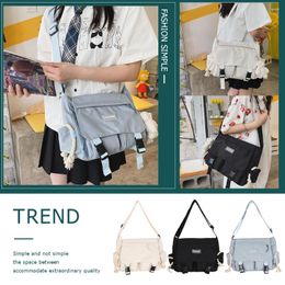 Bag Japanese Harajuku High School Book Fashion Casual Student Tutorial Large Capacity Ladies Tote Portable For Sports Travel