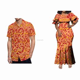 Basic Casual Dresses New Arrivals Petal Sleeve Long Fishtail Dresses Women Elegant Custom Samoa Polynesian Tribal Printed Mermaid Evening Dress 2024 240419