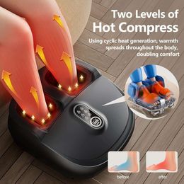 Shiatsu Foot and Leg Massager with Heat - Calf Massager Deep Kneading Therapy Foot Massager for Plantar Fasciitis Relief - Gifts for Mom Dad Women and Men