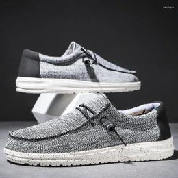 Casual Shoes Summer Men Canvas Dude Alpargatas Hombre Lightweight Plus Big Size Drop