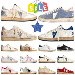 Casual Shoes Luxury Dirty Old Sneakers Men Women Star Shoes Ball-Star Italy Brand Platform Loafers OG Original Designer Super-star Trainers Chaussures EUR 36-46