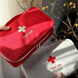 First Aid Supply Empty Large First Aid Kits Portable Outdoor Camping Survival Disaster Earthquake Emergency Bags Big Capacity Home d240419