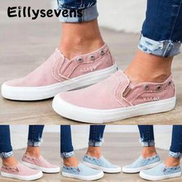 Fitness Shoes Women Sneakers Casual Women's Low-top Canvas Vulcanize Flats Walk Sports Comfy Classic Slip-on 9g3