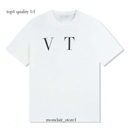 Vltn Shirt Fashion Mens Designer Shirt With Pattern Print T Shirts Black Style Luxury T-Shirt Men Women Valentine Shirts Street Classics Short Sleeve 211