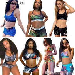 Women Swimwear Digital Letter Digital Printing Trove Set Tessuto Sexy Attacco aderente Stampa comodi da bagno traspirante