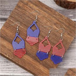 Dangle Chandelier Earrings Sexy Fashion Bikini Shaped For Women Unique High-Quality Striped Slippers Jewelry Independence Day Acce Dhoba