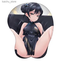 Mouse Pads Wrist Rests Kisaki Blue Archive Anime 3D Mouse Pad Sexy Wrist Rest Desk MousePad Mat Gamer Accessory Y240419