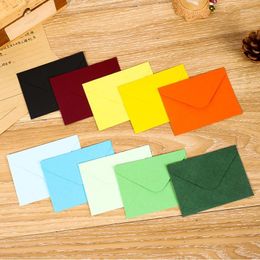 Gift Wrap 50pcs/lot Macaron Envelopes For Wedding Invitations High-grade 120g Paper Postcards Business Stationery 18.5x13.5cm