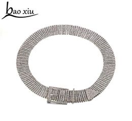 Fashion Woman silver metal Belts Full Rhinestone crystal bride wide Belts Belly Chain Belt Luxury cool Belt Lady Ceinture Femme S12418054