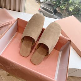 Top Mirror Quality Classic Brand Designer Slippers Classic Women's Semi-Wrapped Slippers Leather Slippers Bedroom Slippers Hotel Slippers Casual 35-40 size with box