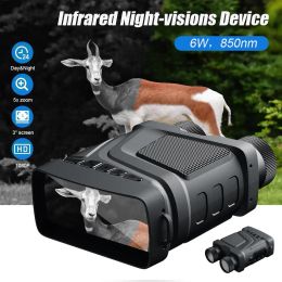 Telescopes R12 5x Hunting Cameras Digital Zoom Infrared Night Vision Binocular Telescope 1080p 300m Night Vision Device for Outdoor Camping