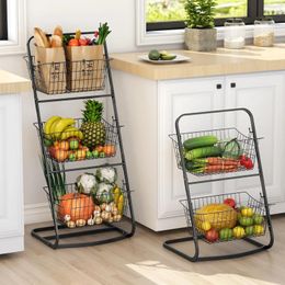 Kitchen Storage SH Aoliviya Official Rack Multi-Functional Snack Basket Floor Multi-Layer Dedicated Vegetable