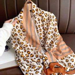 Scarves Scarves Top Modal Silk Scarves Chiffon Scarfs for Ladies Designer Scarf Fashion Headscarf Women Floral Alphabet Design Letter Prin