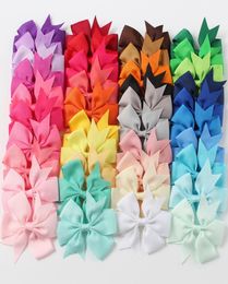 40 Colours Childrens Ins Candy Colour Fashion Ribbon Bow Hair Clips American Style Kids Party Performance Princess Hair Accessories7881852