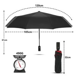 new 2024 Windproof Double Layer Fully Automatic Resistant Umbrella Large Umbrellas Parasol 10K Men Women Unbrellafor Double Layer Umbrella