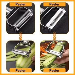 new 2024 Vegetable Peeler Stainless Steel Melon Planer Double-Head Peeler Household Kitchen Multiple-Function Fruit And Vegetable Vegetable