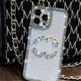 Luxury Top Transparent Clear TPU Phone Cases designer pattern for iPhone 15 Pro Max 14Plus 14 13 12 11 XR Fashion Bling Sparkling Rhinestone Diamond Designs Case