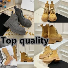 Designer Boots popular Trendy Women Short Booties Ankle Boot Luxury Soles Womens Party Heel size 35-40 Chunky SMFK GAI