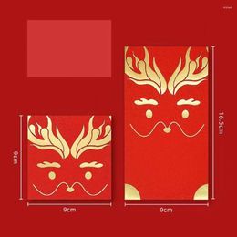 Gift Wrap 10PCS Paper Dragon Year Zodiac Red Envelope Rectangle Chinese Style Spring Festival Creative