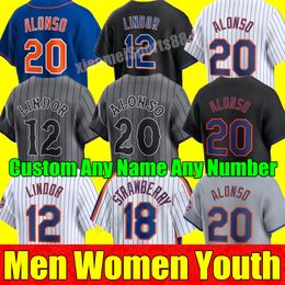 S-4xl Custom 2024 City Connect Pete Alonso Baseball Trikot Francisco Lindor Edwin Diaz Kodai Senga Starling Marte Jacob deGrom Mets Keith Hernandez Männer Frauen Jugendliche