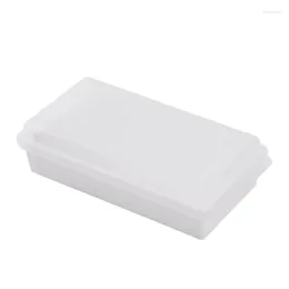 Storage Bottles Butter Dish Dispenser With Lid Keeping Container Rectangular Box